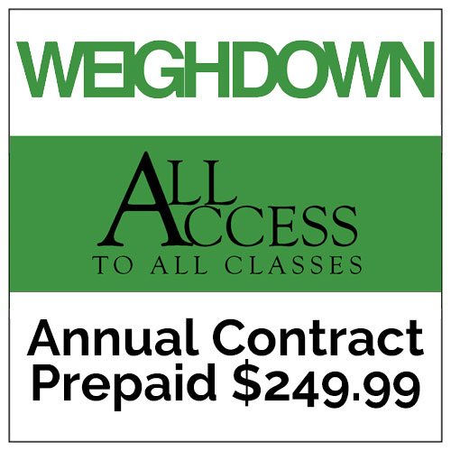 Weigh Down All Access, Annual Contract, Prepaid $249.99